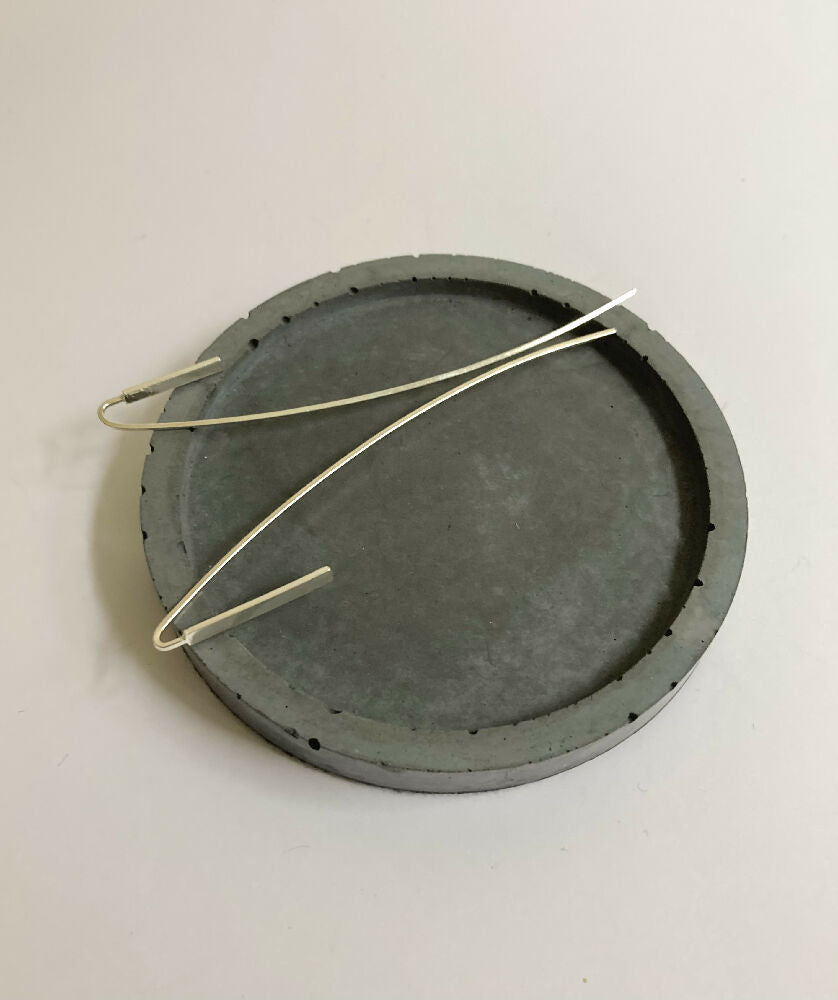 Long Handmade Sterling Silver Earrings