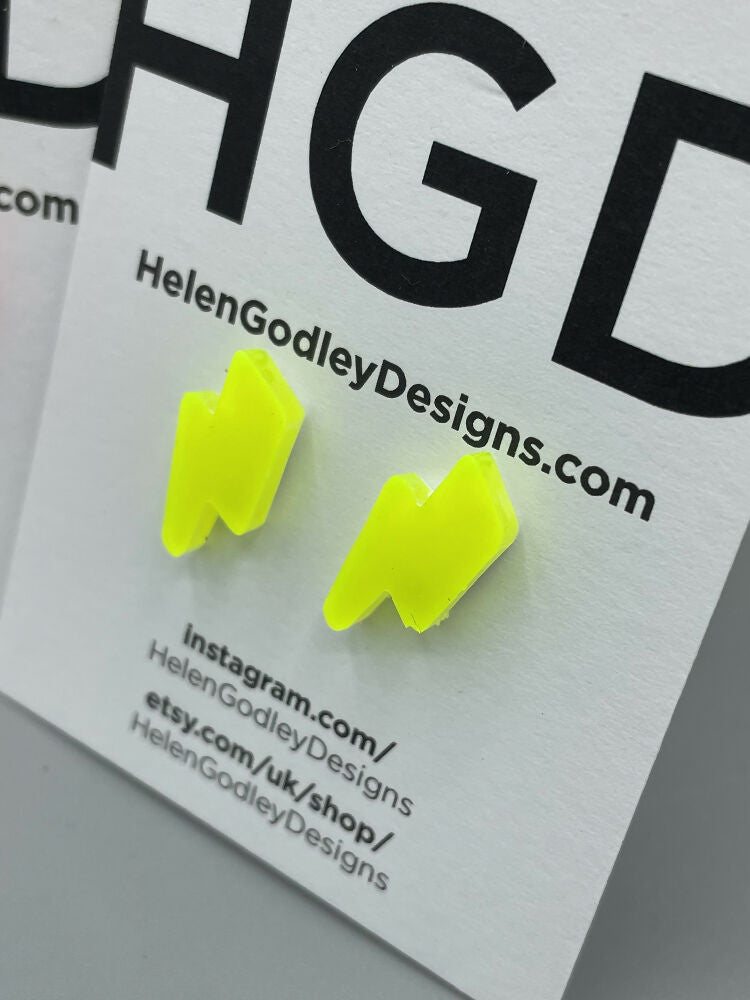 Lightning Stud Earrings
