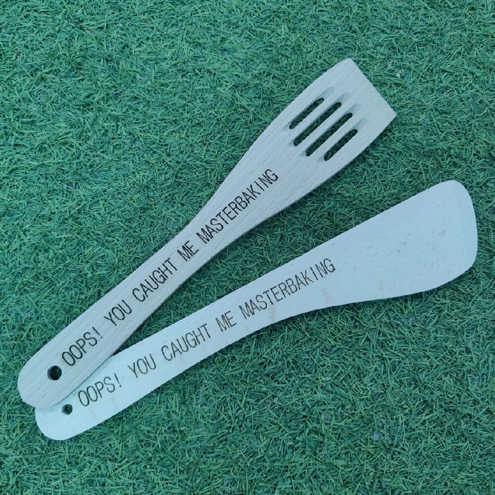 Funny spatula. Master baker. Alternative gift. Joke present. Cooking. Baking supplies