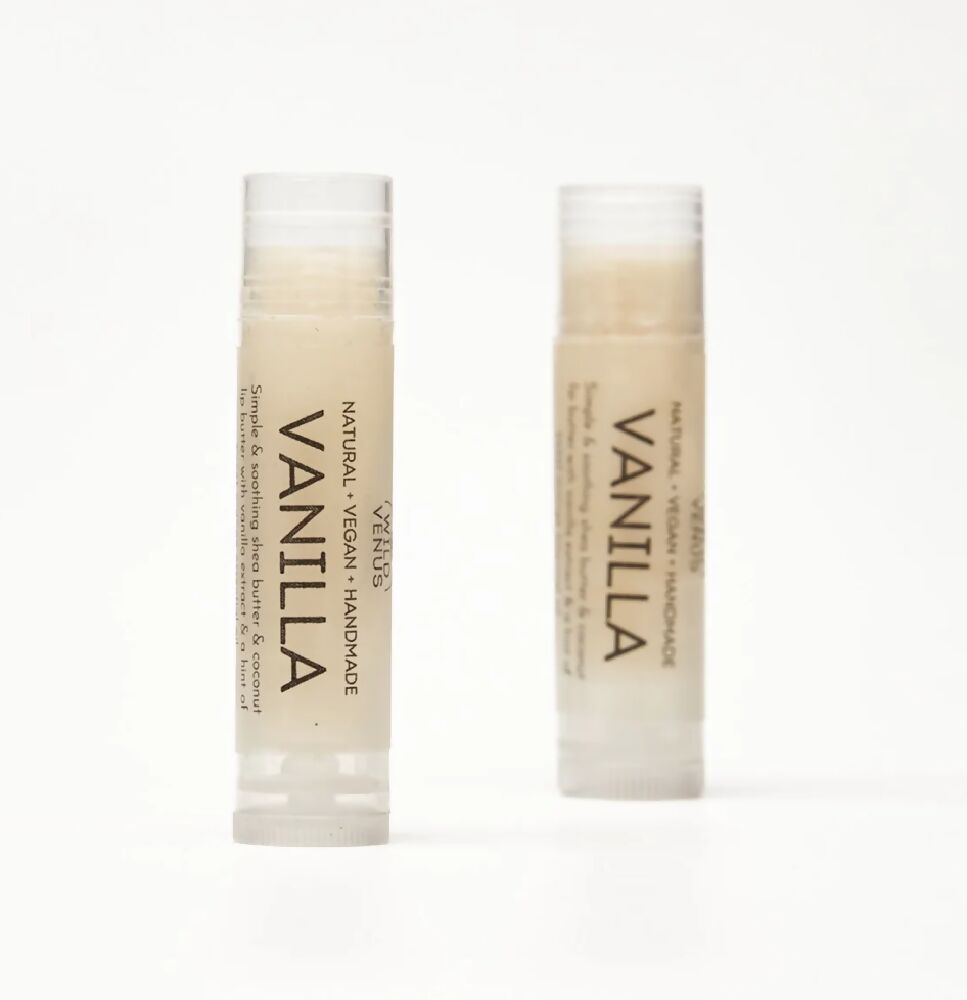 Vanilla Natural Vegan Lip Balm made by Wild Venus