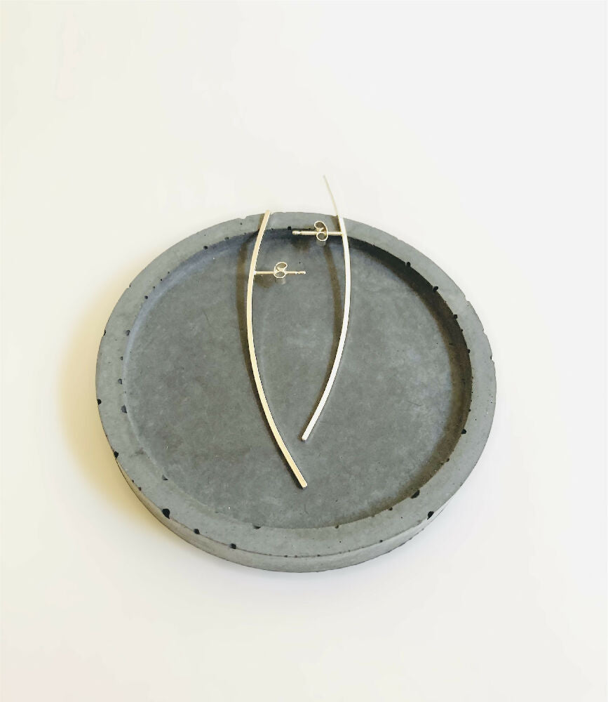 Contemporary Handmade Sterling Silver Earrings
