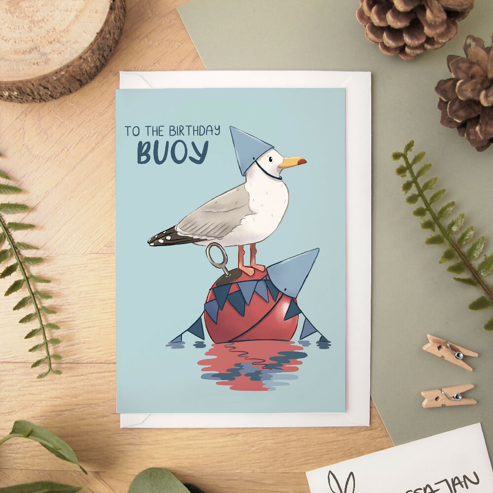 Birthday Buoy Greeting Card