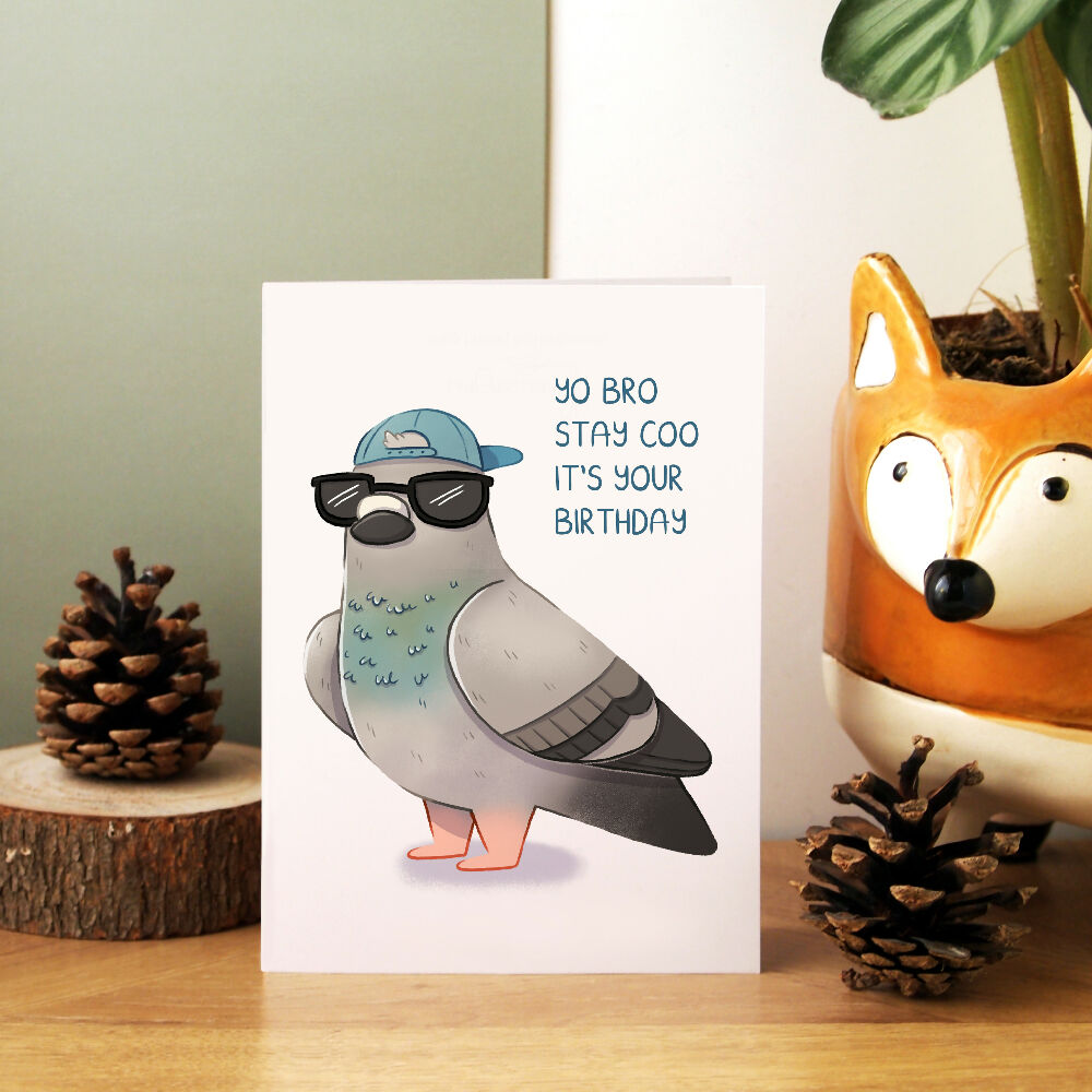 Yo Bro Birthday Greeting Card