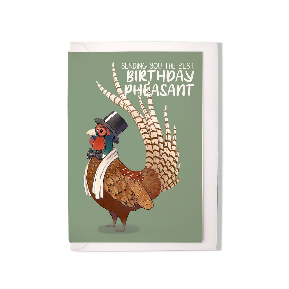 Birthday Pheasant Greeting Card
