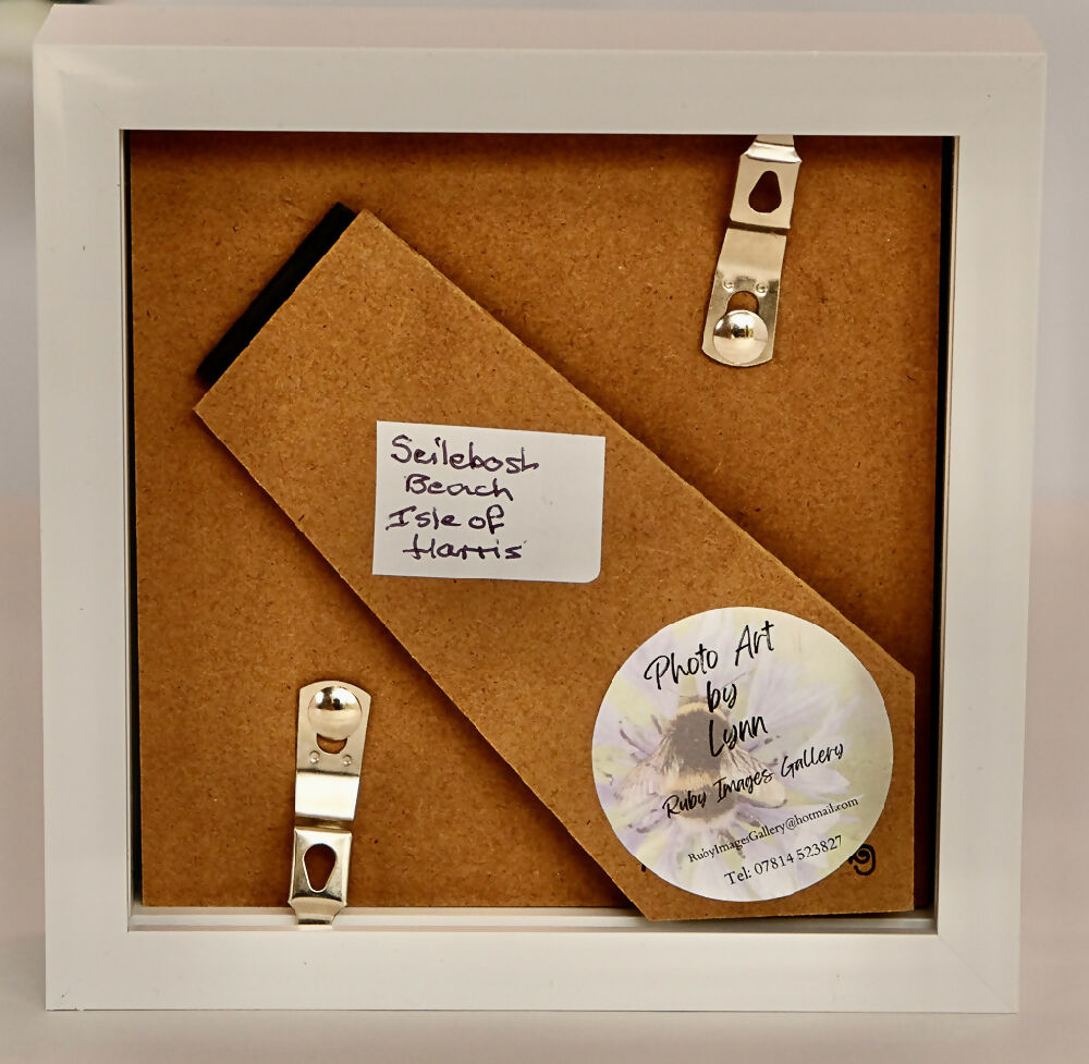 BEACH PRINT IN MINI BOX FRAME - "SEILEBOST BEACH"