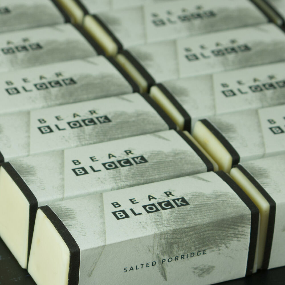 mini-BEAR BLOCK Salted Porridge Unscented Soap