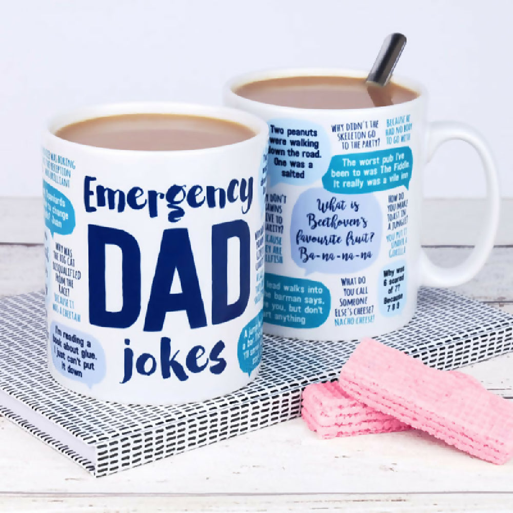 EMERGENCY DAD JOKES MUG