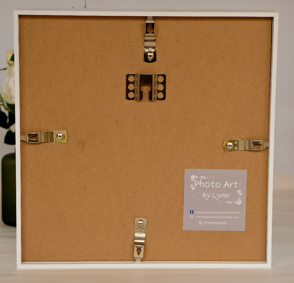FLORAL PRINT IN 3D BOX FRAME - "GEUM GEM"