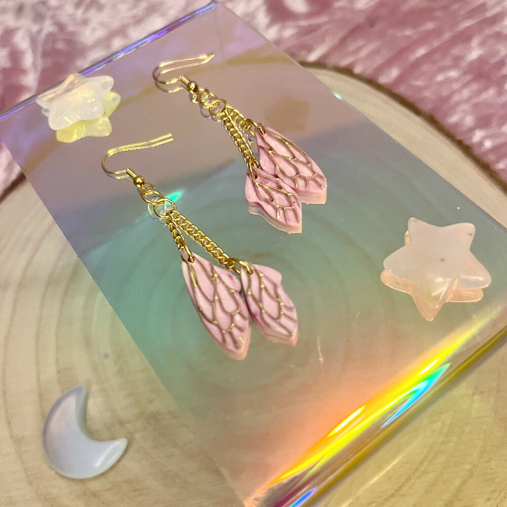 Small Fairy Wing Earrings