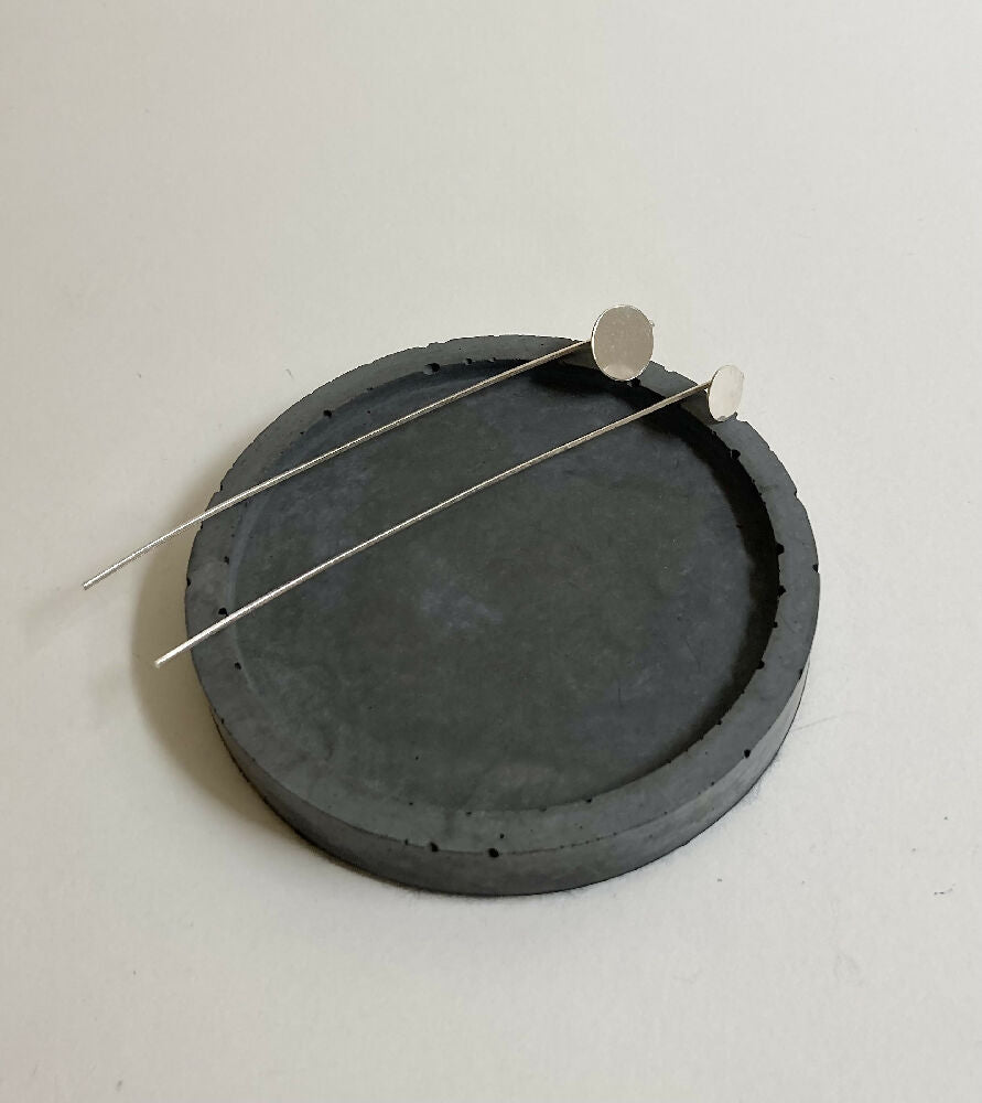 Long Handmade Sterling Silver Earrings