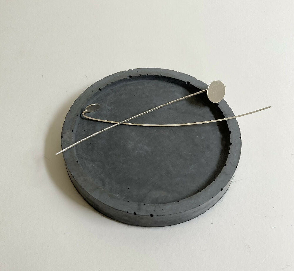 Long Handmade Sterling Silver Earrings