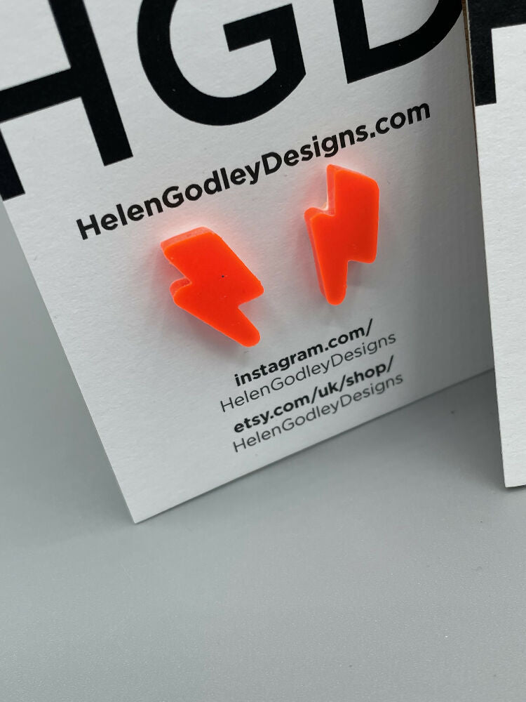 Lightning Stud Earrings