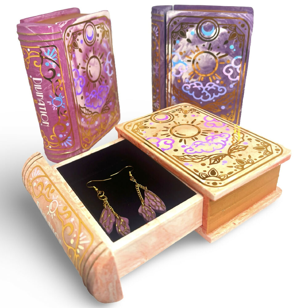 Book Jewellery Box - Divination - The Study of Insight and Fortunes