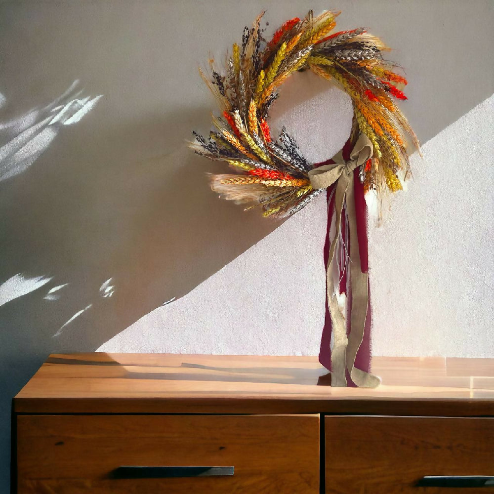 MEDIUM WHEAT WREATH