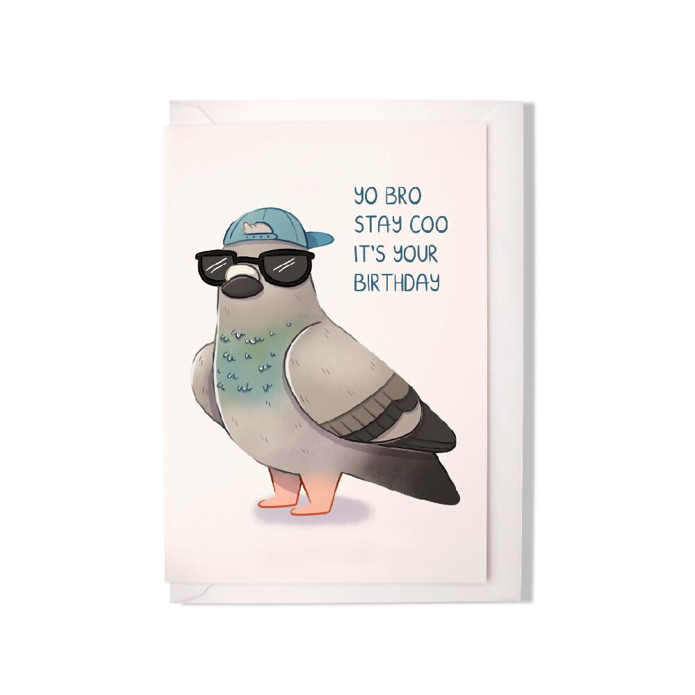 Yo Bro Birthday Greeting Card