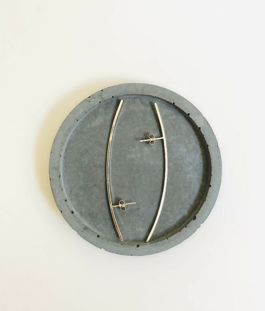 Contemporary Handmade Sterling Silver Earrings