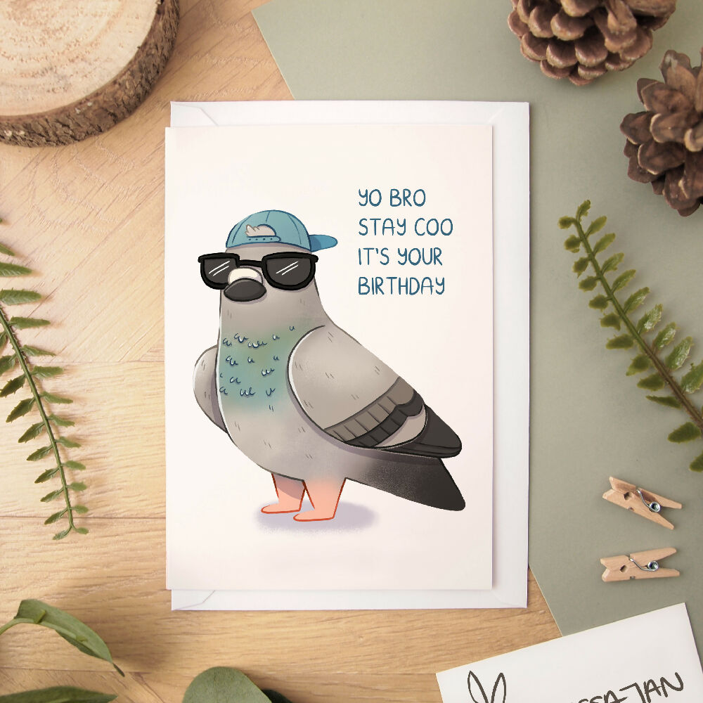 Yo Bro Birthday Greeting Card