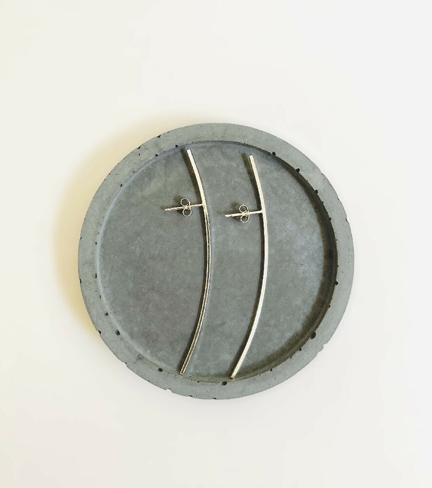 Contemporary Handmade Sterling Silver Earrings