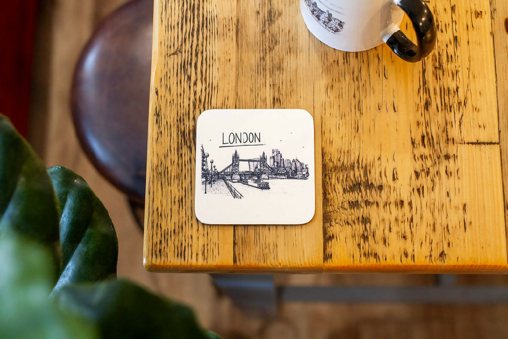 LONDON SKYLINE DRINKS COASTER