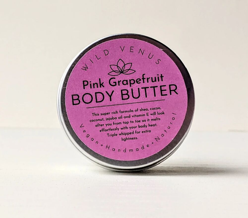 Rose Body Butter / Vegan & Natural / Triple Whipped with Shea & Cocoa Butter