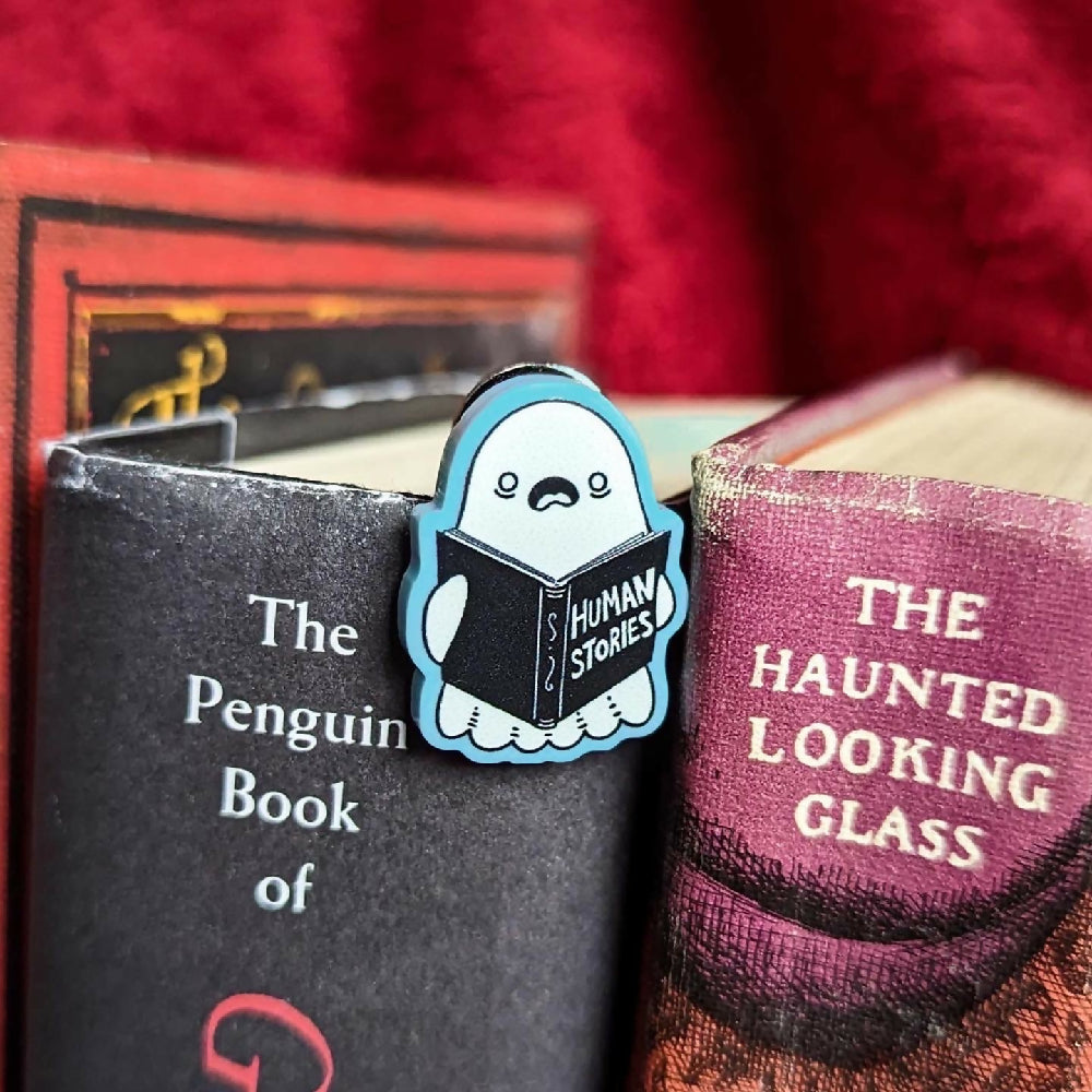 Human Stories Acrylic Pin Badge