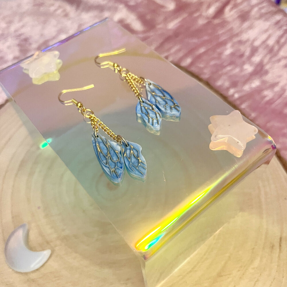 Small Fairy Wing Earrings