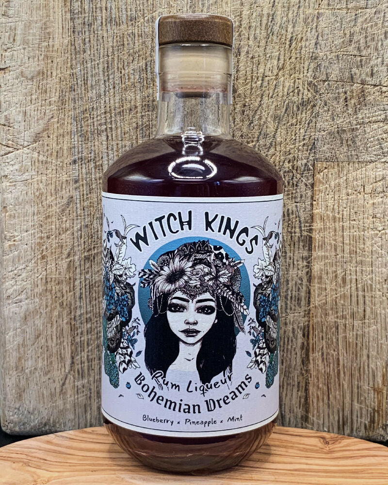 Bohemian Dreams - Blueberry, Pineapple & Mint - Rum Liqueur (20% ABV, 50cl, 18+)