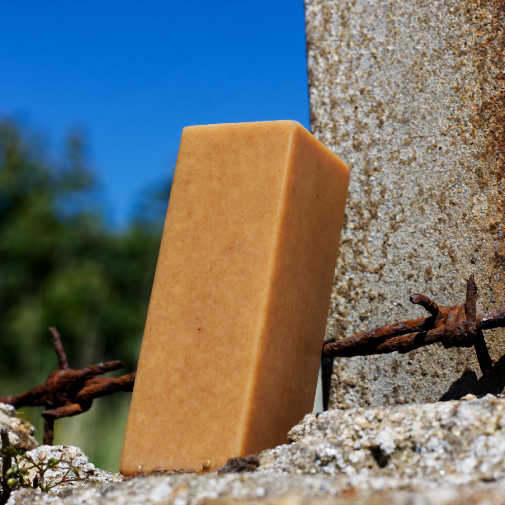 mini-EASTERN BLOCK Turmeric + Patchouli Soap