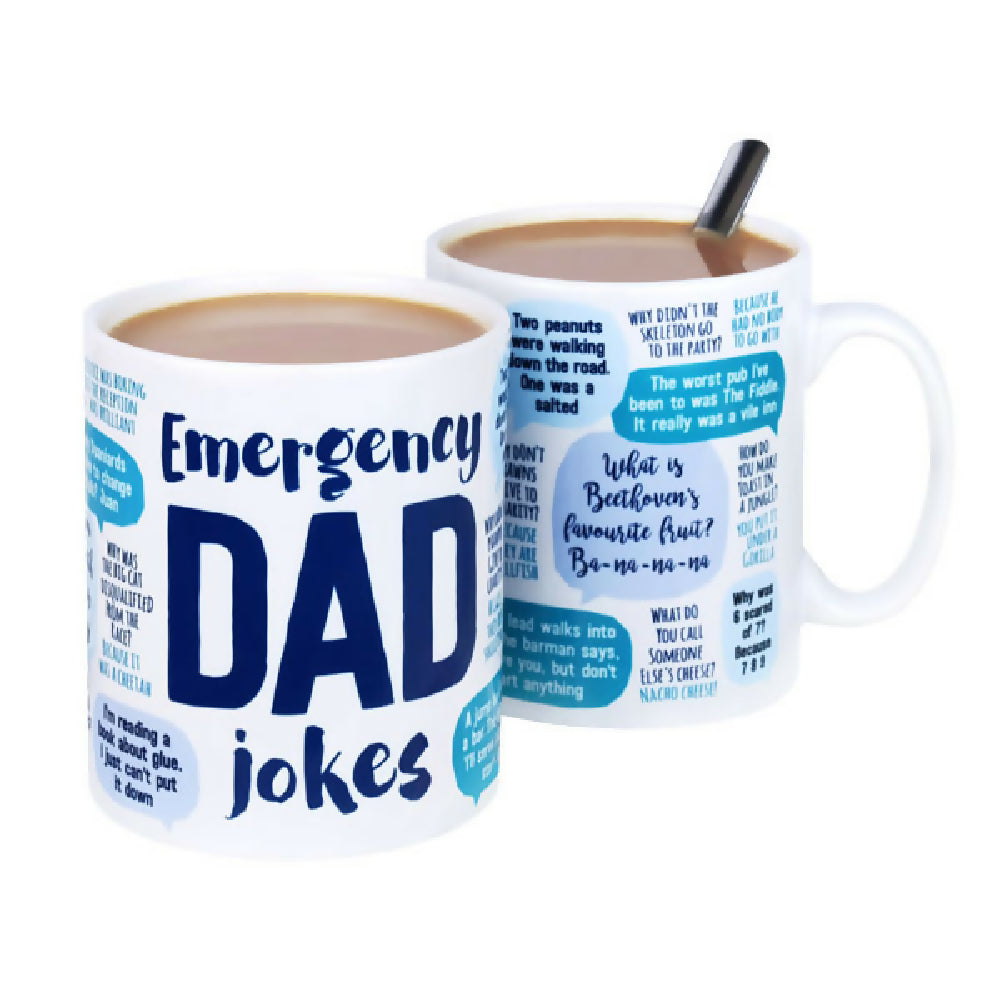 EMERGENCY DAD JOKES MUG