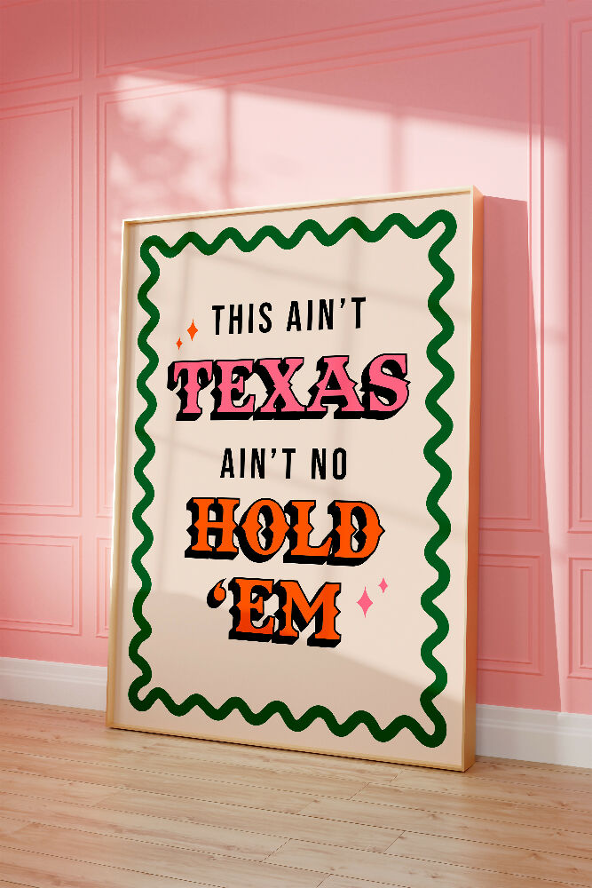 TEXAS HOLD 'EM PRINT