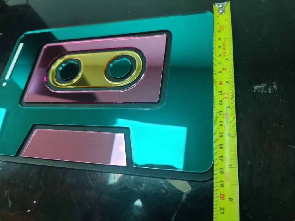 90s cassette mirror. Alternative decor. Cute. Kawaii. 90s nostalgia. Retro. Gothic decor