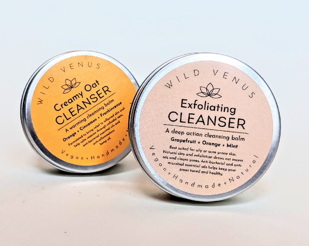 Exfoliating Cleansing Balm / Kaolin Clay, Pink Grapefruit & Crushed Apricot Kernel