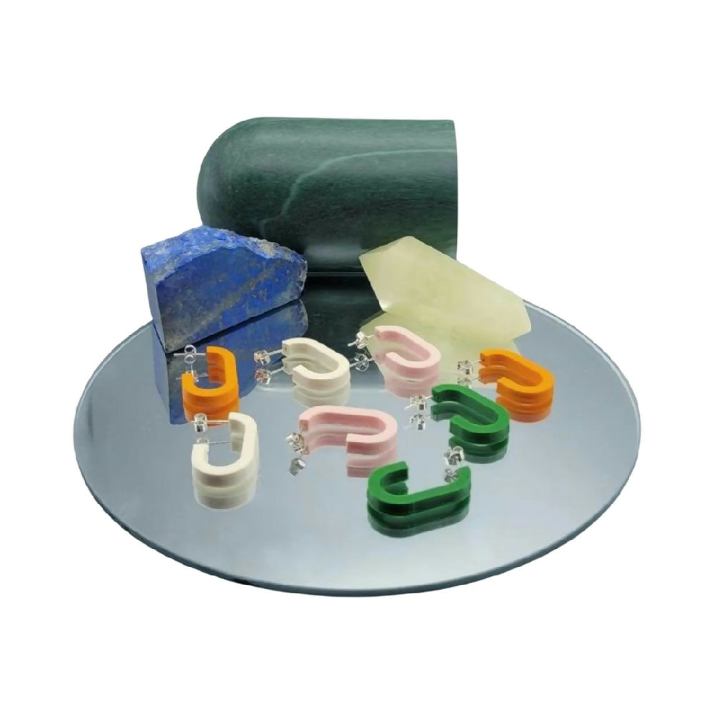 3D Printed Mini Oval Hoops