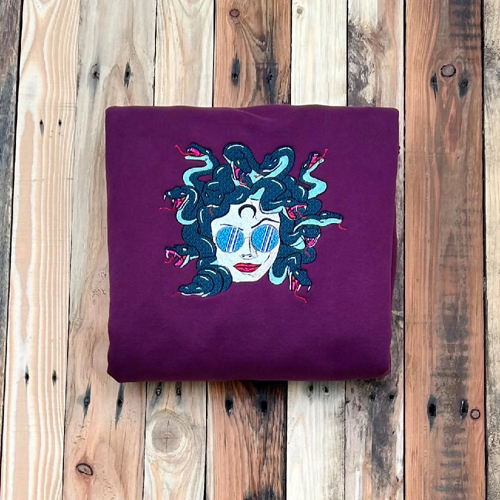 Medusa Embroidery Hoodie