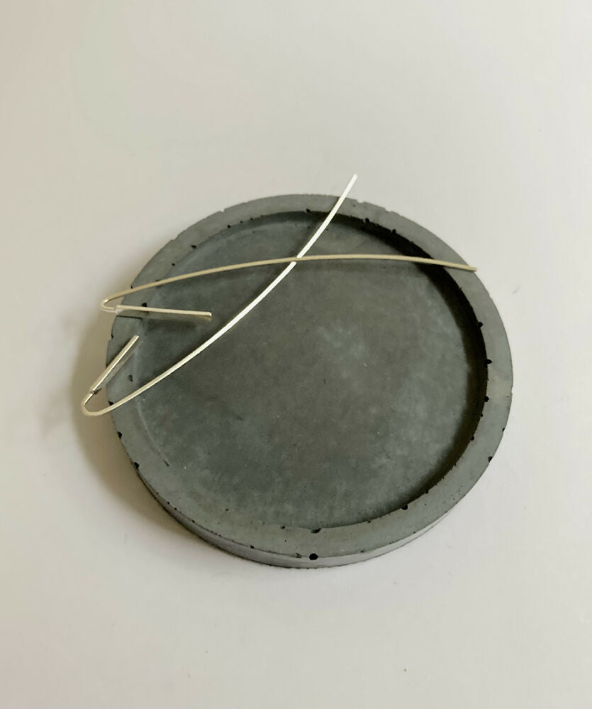 Long Handmade Sterling Silver Earrings
