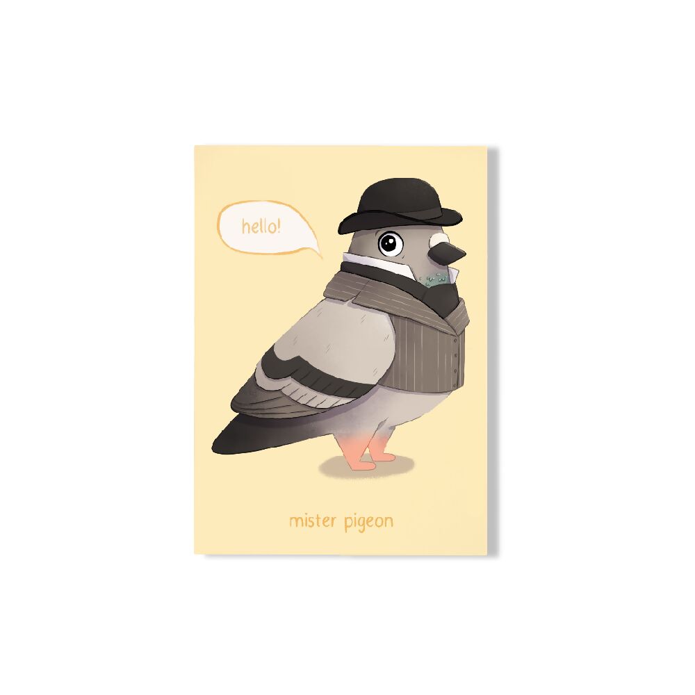 Mister Pigeon A6 Postcard Print