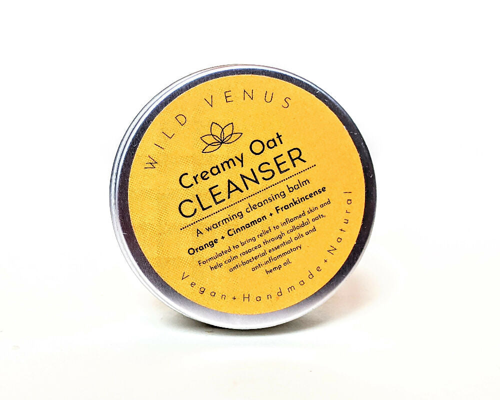 Creamy Oat Cleansing Balm / Cinnamon, Frankincense, Orange & Oats