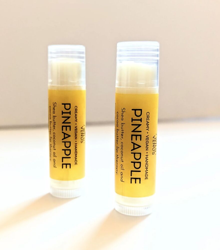 Pineapple Natural Vegan Lip Balm made by Wild Venus