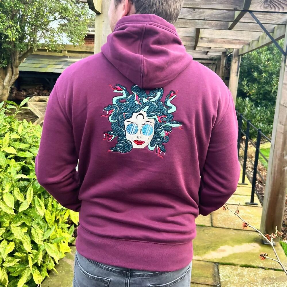 Medusa Embroidery Hoodie