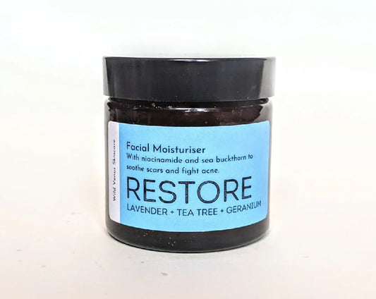 Restore Moisturiser / Niacinimide & Sea Buckthorn / Lavender & Tea Tree