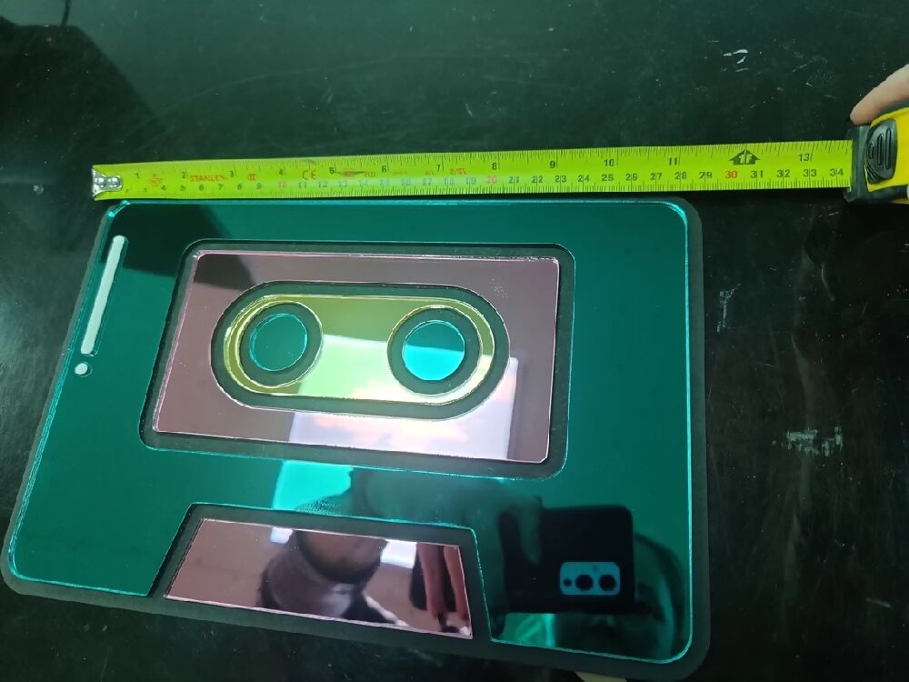 90s cassette mirror. Alternative decor. Cute. Kawaii. 90s nostalgia. Retro. Gothic decor
