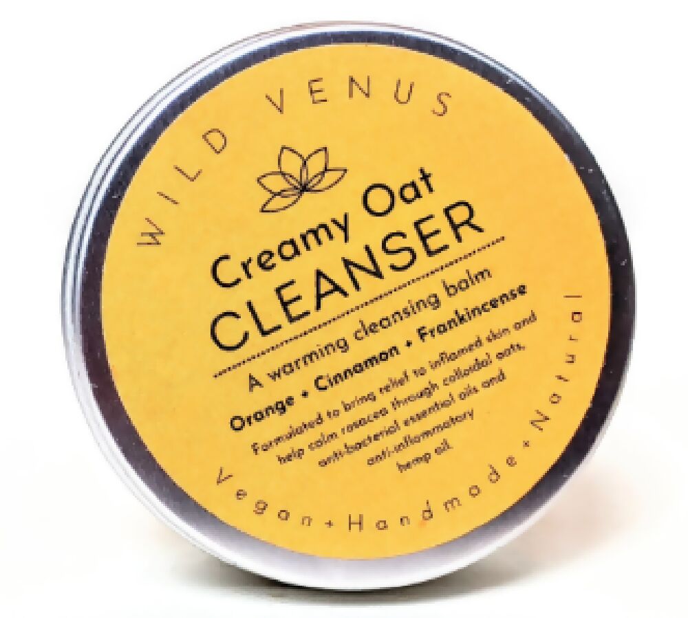 Creamy Oat Cleansing Balm / Cinnamon, Frankincense, Orange & Oats