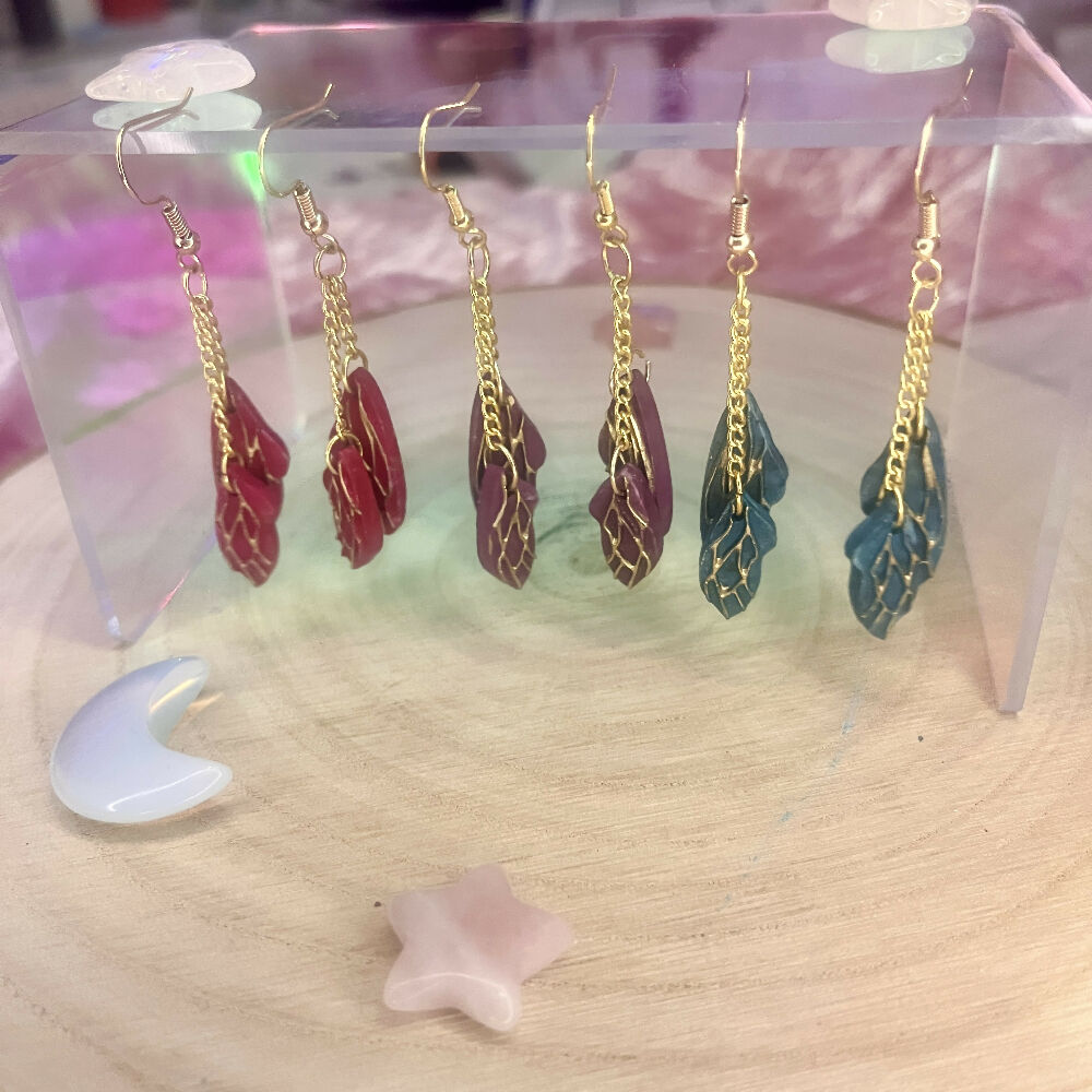 Small Fairy Wing Earrings