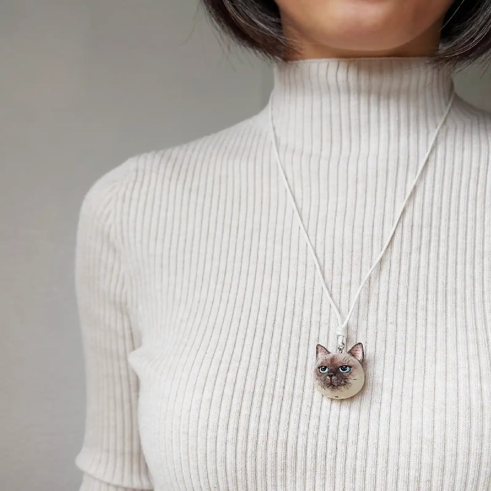 Siamese Large Pendant necklace | Grumpy