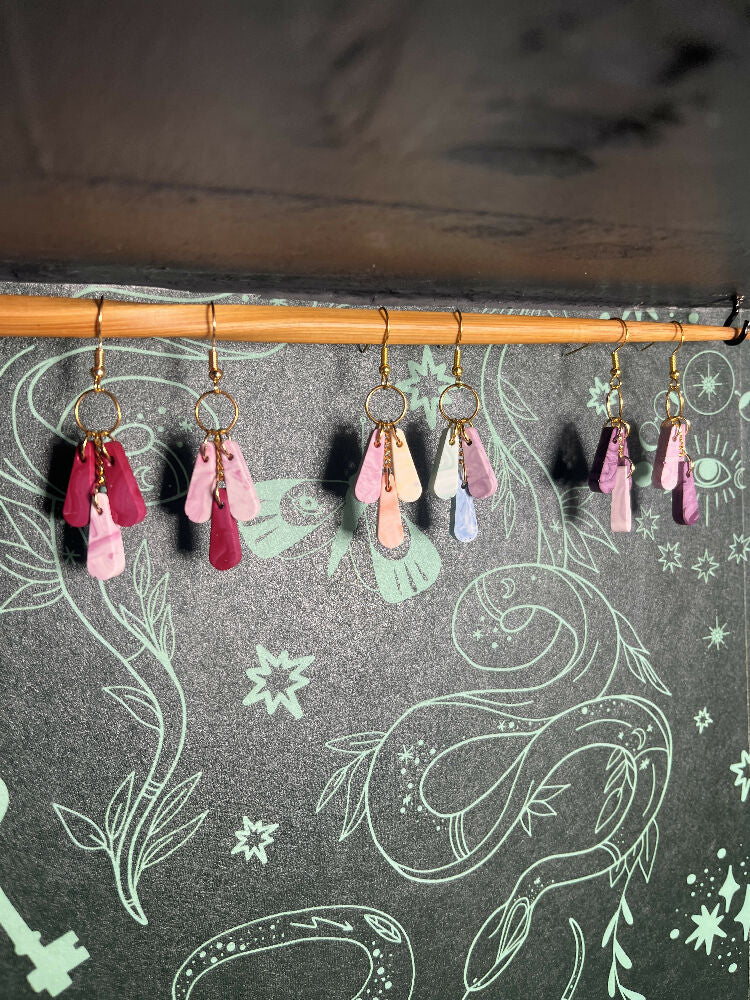 Drip Cluster Dangle Earrings