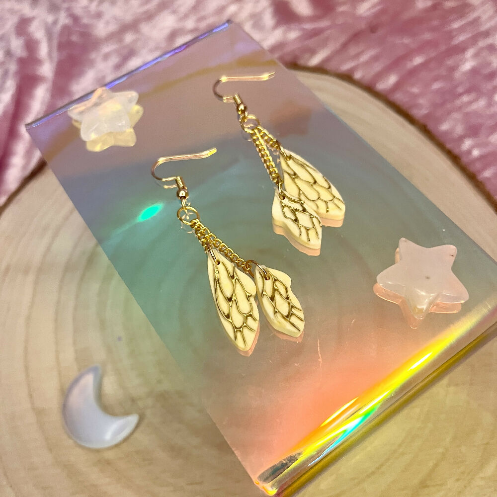 Small Fairy Wing Earrings