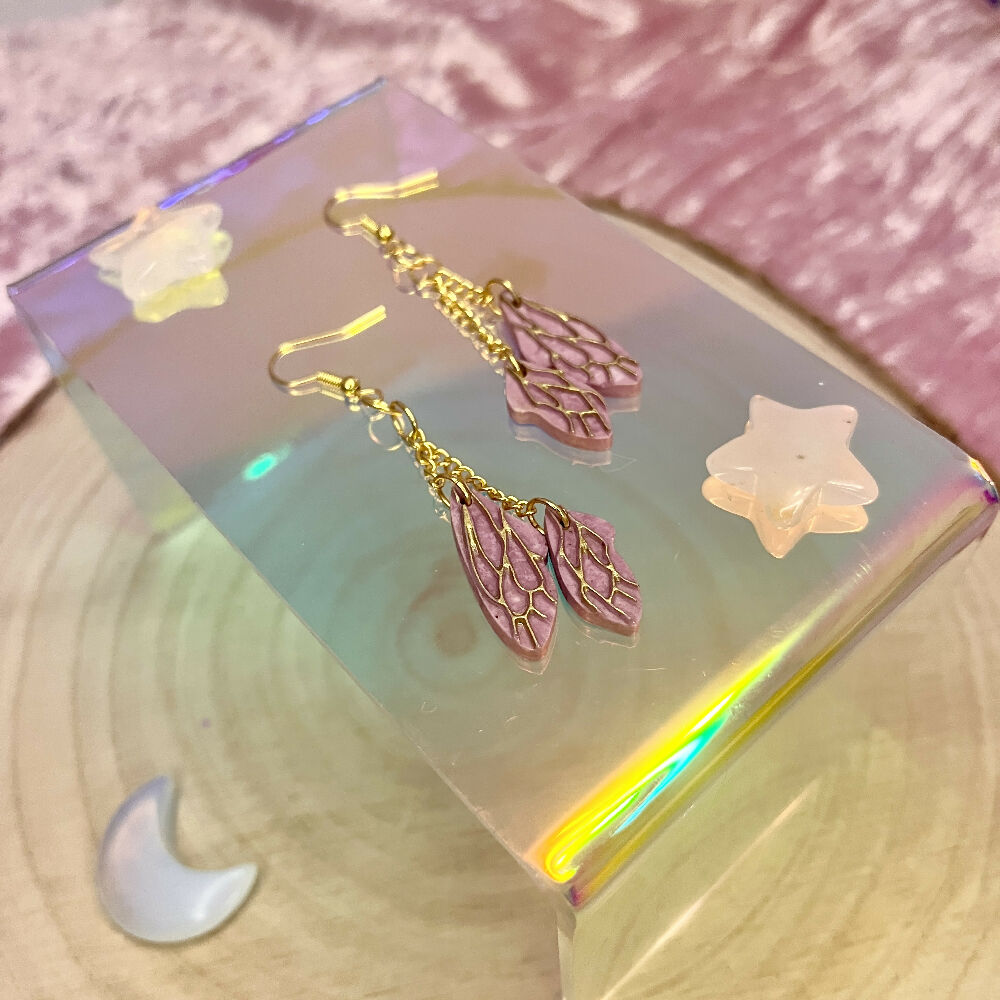 Small Fairy Wing Earrings