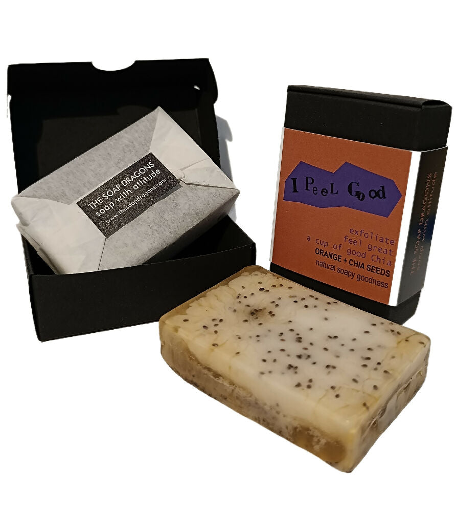 I PEEL GOOD SOAP BAR (ORANGE AND CHIA SEEDS)