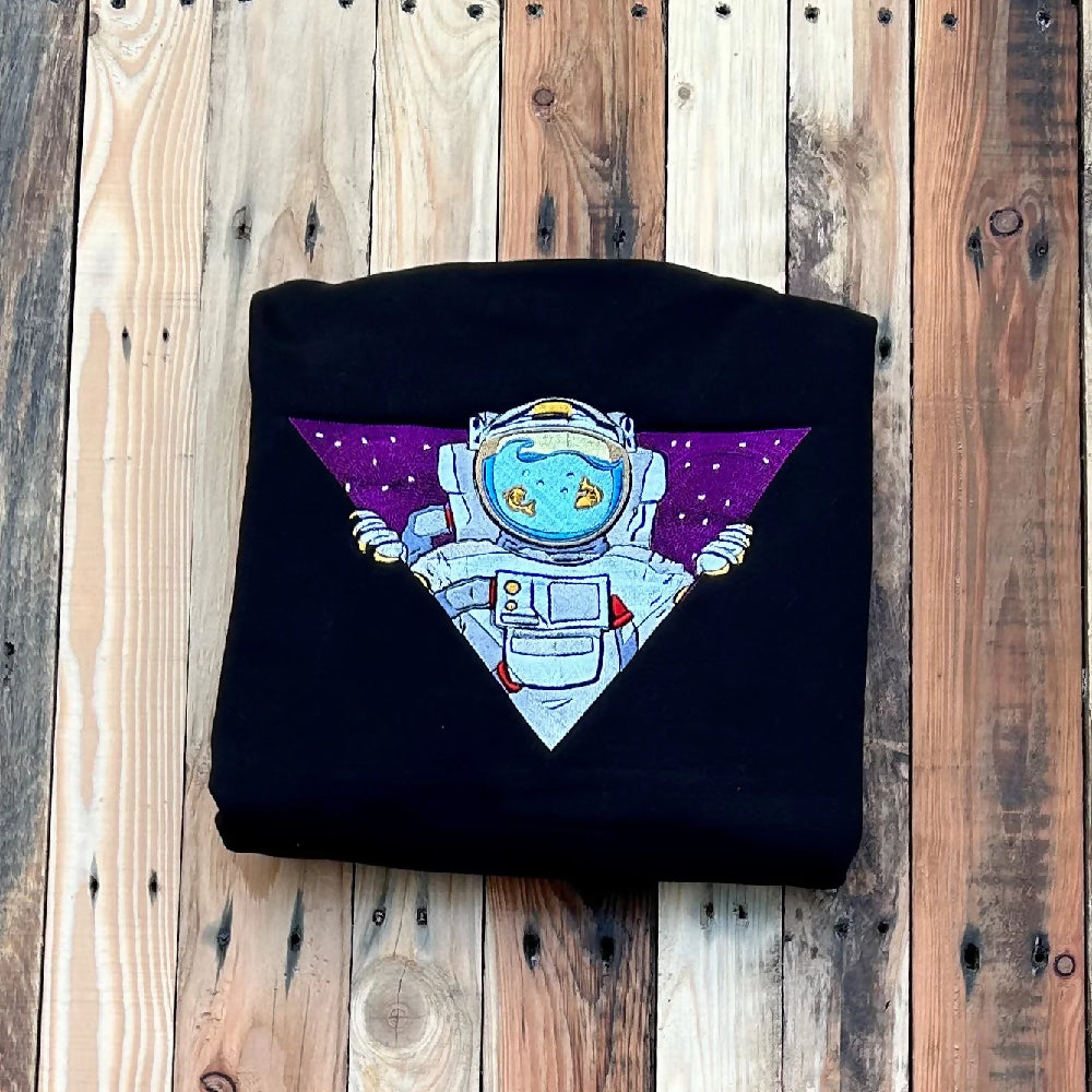 Spaceman Embroidered Hoodie