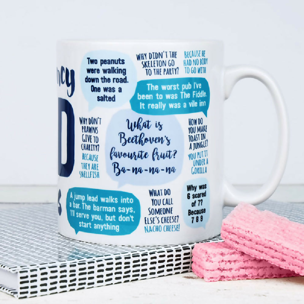 EMERGENCY DAD JOKES MUG